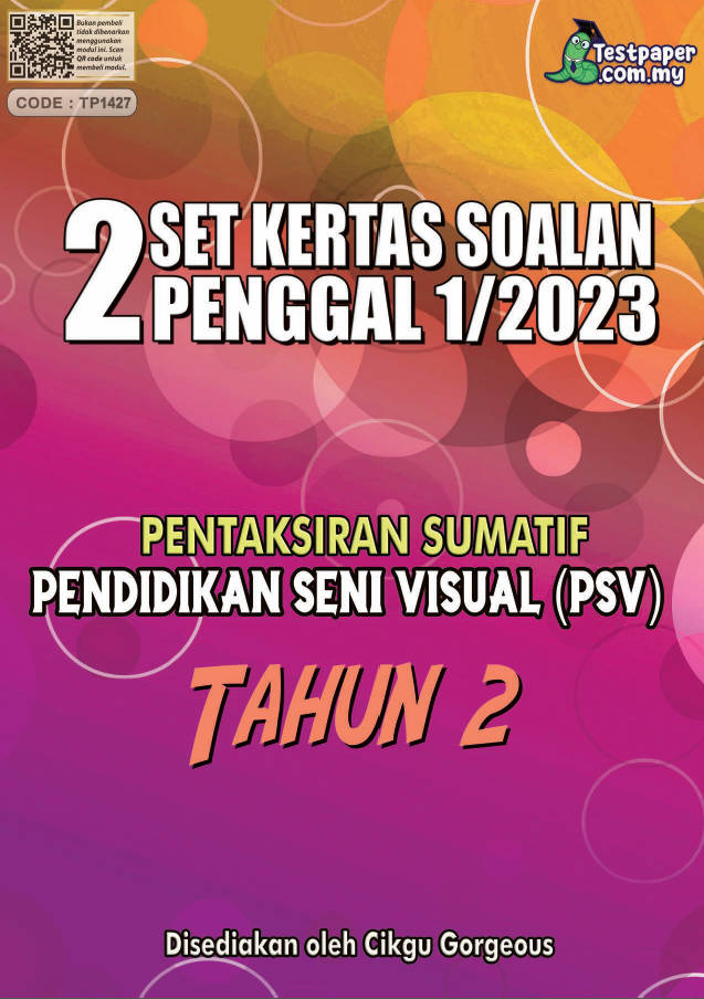 2 SET KERTAS PENTAKSIRAN SUMATIF PENDIDIKAN SENI VISUAL PSV TAHUN 2