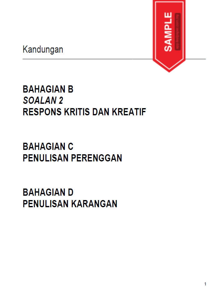 30 LATIHAN BAHASA MELAYU TAHAP 2 BAHAGIAN B, C DAN D (FORMAT UASA ...