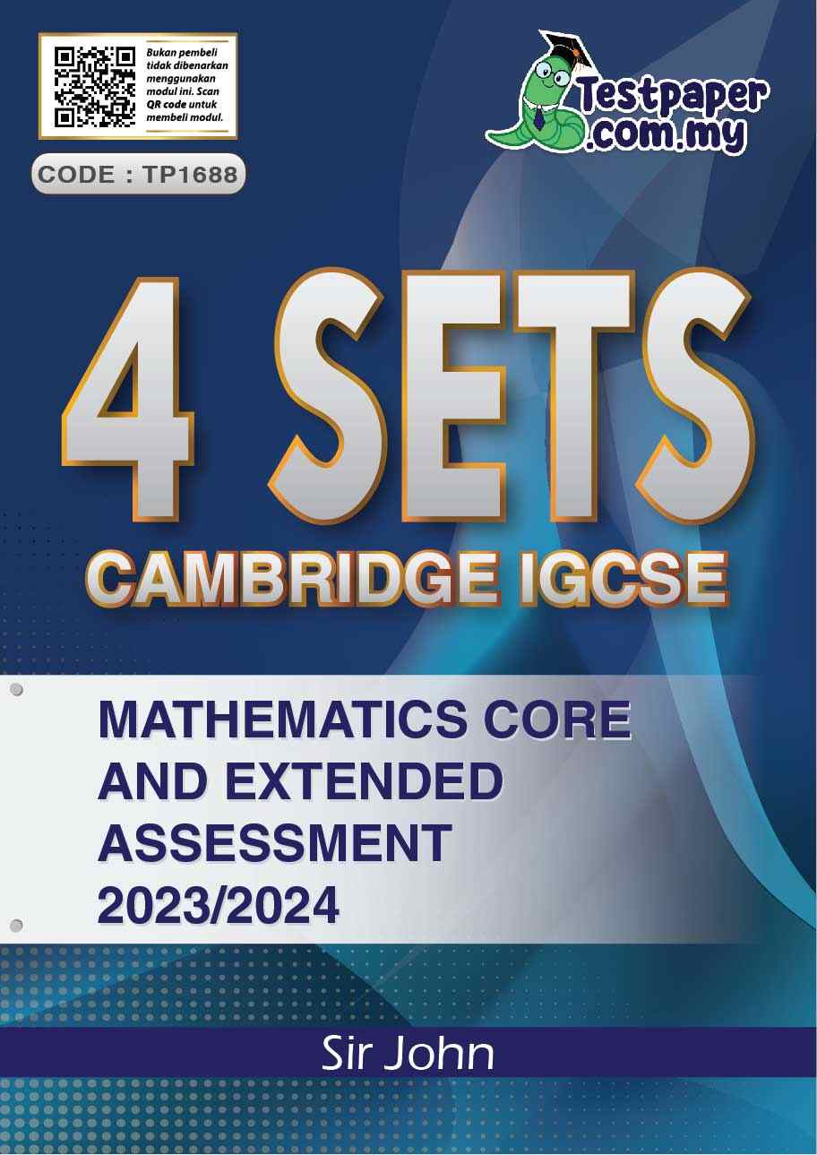 4 SETS CAMBRIDGE IGCSE MATHEMATICS CORE AND EXTENDED ASSESSMENT 2023