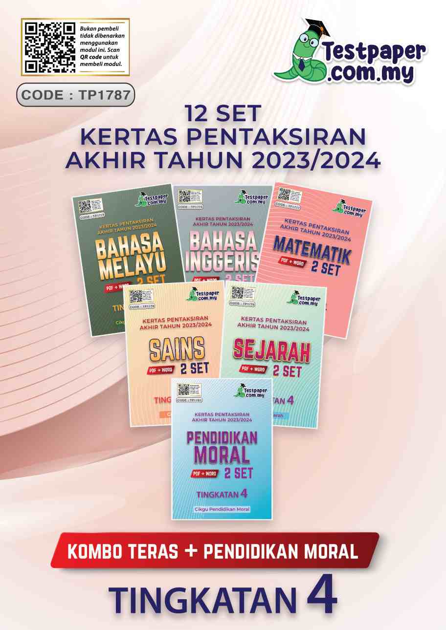 Kombo Teras And Pendidikan Moral 12 Set Pentaksiran Akhir Tahun Tingkatan 4 2023 2024 Cikguinfo 