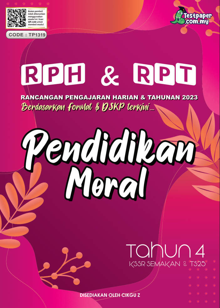 RPH DAN RPT 2023 - PENDIDIKAN MORAL TAHUN 4 - Cikgu.Info