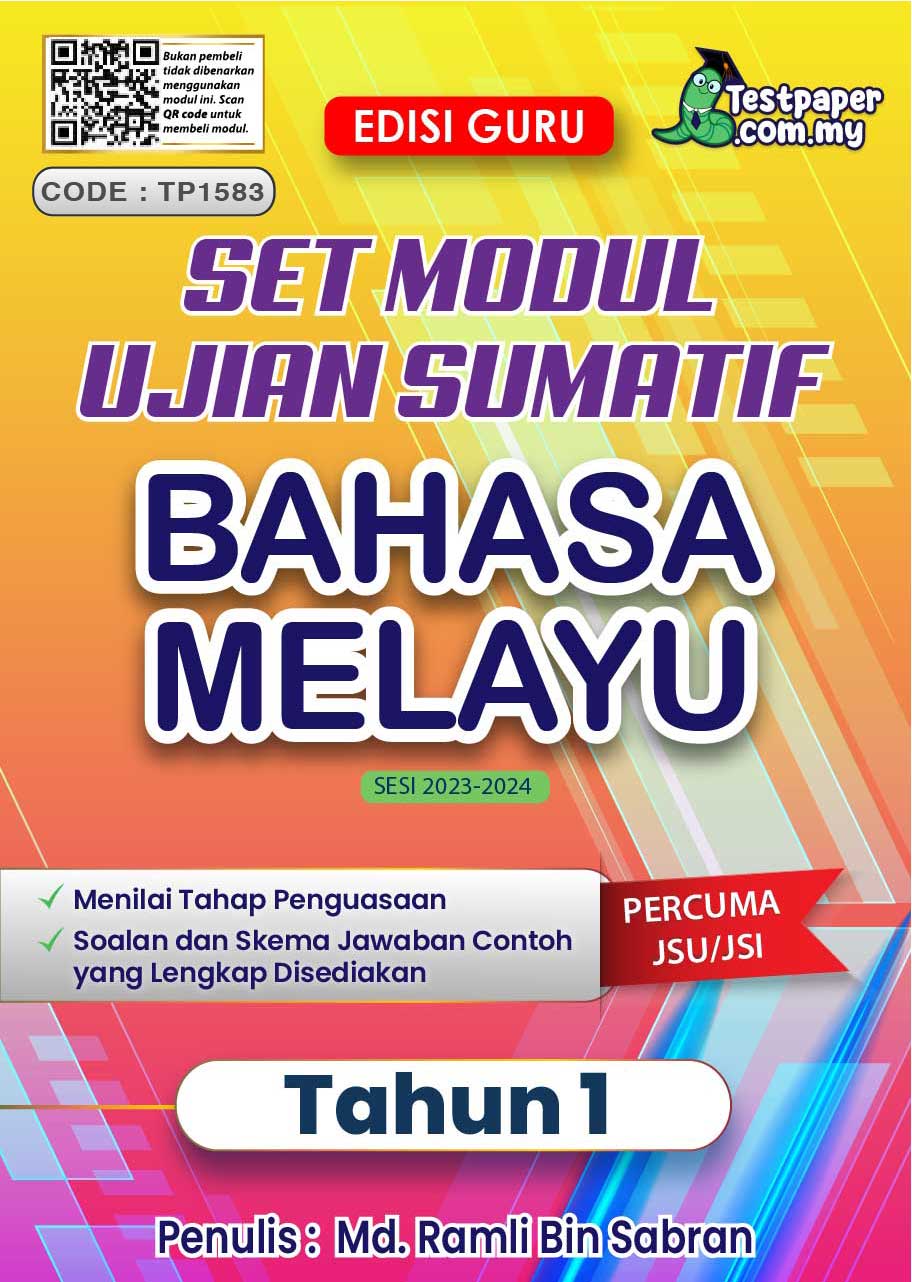 SET MODUL UJIAN SUMATIF BAHASA MELAYU MENILAI TAHAP PENGUASAAN TAHUN 1 ...