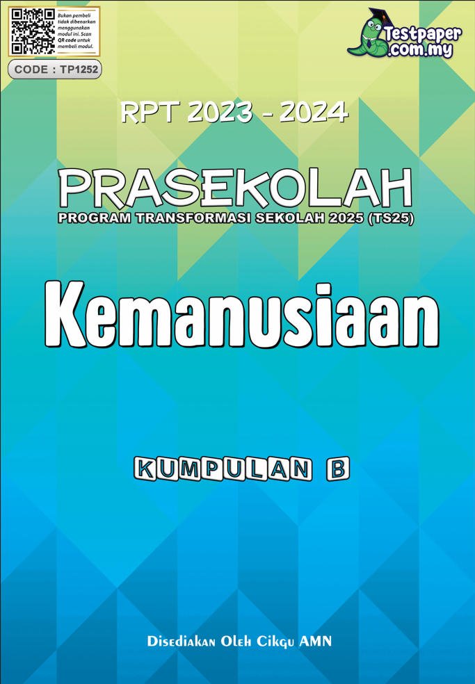 Rpt Prasekolah 2023 Kemanusiaan Kumpulan B Cikguinfo